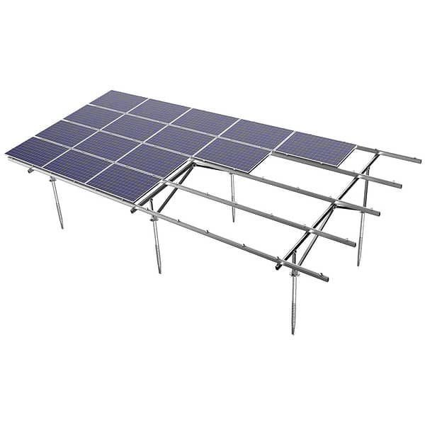 aluminum ground solar mounting system